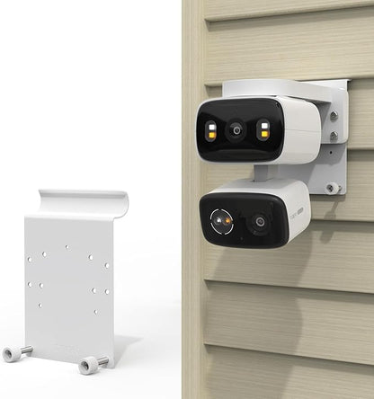 Universal Vinyl Siding Mount Compatible with TP-Link Tapo C246D/C236/C216/C217/C113/C420/C400/C400 Kit/C460 Cameras (White)