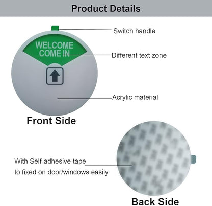Privacy Sign,Out of Office/Please Come In/In a Meeting/Office/Conference Sign for Offices (White-3 Pack)