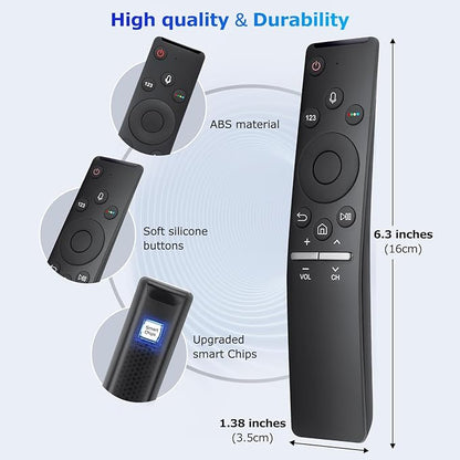 Voice Replacement for Samsung-Smart-TV-Remote, New Upgraded BN59-1266A for Samsung Remote Control with Voice Function. 1-Year Warranty.