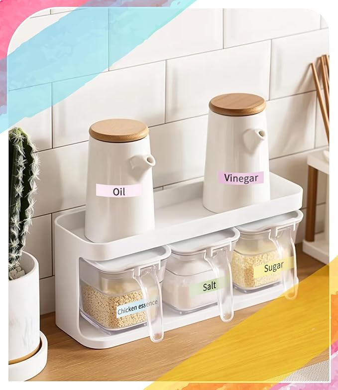 Freshworld Compatible with Dymo D1 Label Tape Multicolored Refills,Black on White/Baby Pink/Lavender/Blue/Lemon Yellow/Mint Green,for LabelManager 160 210D 260P 280 360D 420P PnP,1/2 in x 23 Ft,6-Pack