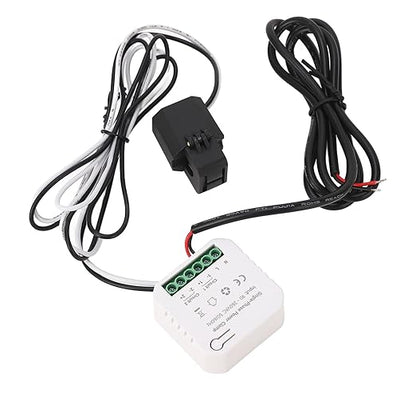 Smart Energy Monitor, Bidirectional Solar PV Grid Power Meter with 80A CT Clamp Sensor, for, Real Time Voltage Current Power Factor Monitoring