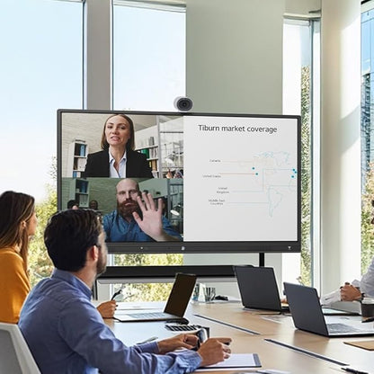 TIBURN R2 75" 4K UHD Smart Board | Smart Digital Whiteboard with TIBURN HQ Eyes S2, 4K Webcam Built-in Mic Auto Framing Auto Tracking