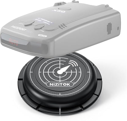 Magnetic Radar Detector Mount with N52 Strong Magnets, Adhesive Dashboard Holder for Escort, Uniden, and Other Radar Detectors, Stable Anti-Vibration Installation, Adjustable Viewing Angle