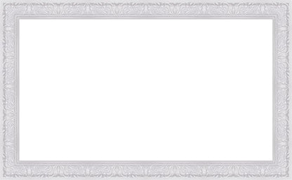 Tuscan Gloss White 65" Premiere Deco TV Frame - Compatible ONLY with Samsung The Frame TV and Pro TVs (Fits 2021-2025, LS03A, LS03B,LS03C,LS03D,LS03FA,LS03FW)