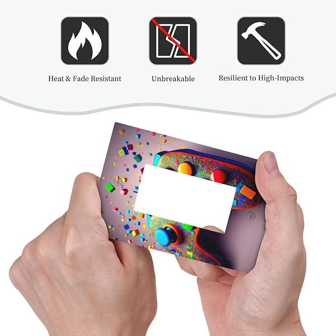 Videos Game Controller 1 Gang Single Rocker Decorative Light Switch Covers Electrical Faceplate Switchplates for Bathroom Kitchen Home