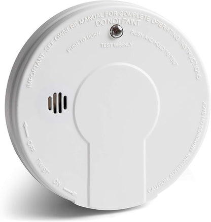 Kidde Smoke Detector, 9-Volt Battery Operated, Photoelectric Smoke Alarm, Battery Included