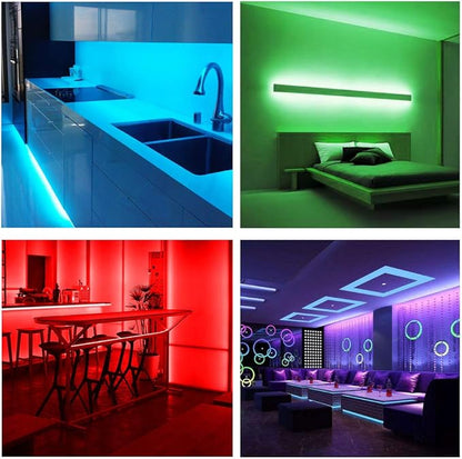 DAYBETTER RGB Led Light Strips Kit Compatible with Alexa and Google Assistant, Smart WiFi Led Strip Lights for Bedroom, Room, Decor, Kitchen, Home Party Decoration (100FT)