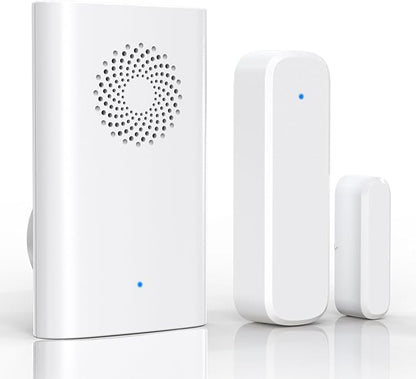 Wireless Door Sensor Chime, Door Open Alarm When Entry Business/Office/Store (500ft Range 51 Ringer Adjustable Volume) Home Alert Bell for Kid/Toddler Safety