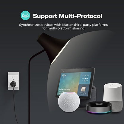 THIRDREALITY Smart Plug M3 4 Pack,Matter Over WiFi,15A/1800W Max,ETL Certified,Compact Design, Work with SmartThings, Apple Home,Alexa,Google, Homey,Home Assistant,No Power Meter,2.4G Wi-Fi Only