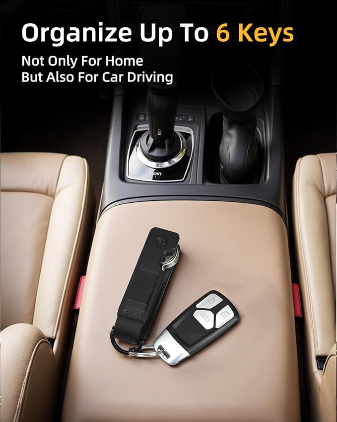 Keychain Key Holder Keychain Tile For Men/Women Key Finder Ring/Organizer for Car Keys Keyring Accessories 2-5 Keys