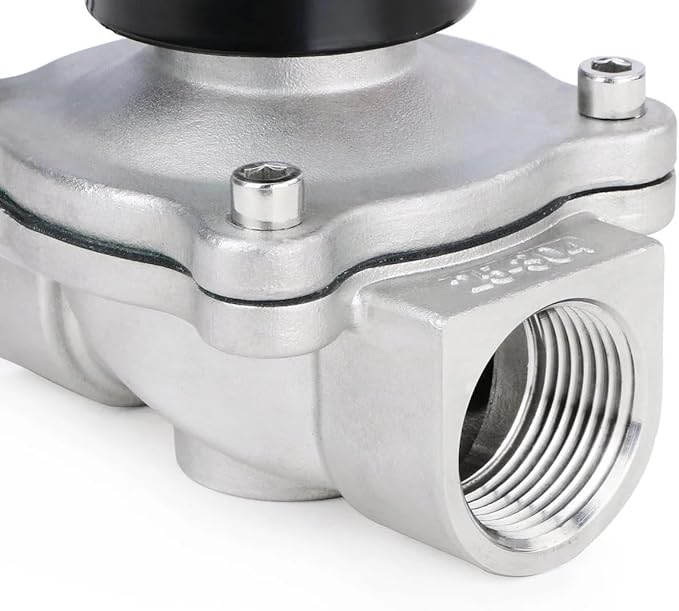 U.S. Solid 1 inch Stainless Steel Electric Solenoid Valve 110VAC Normally Closed Air Water(Pack of 16)