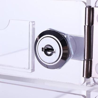 30 Slots Clear Cell Phone Locker,Acrylic Cell Phone Organizer Phones Storage Cabinet Wall Mounted with Door Locks Keys for Factory Office School 12.9X20.6X7.2inch