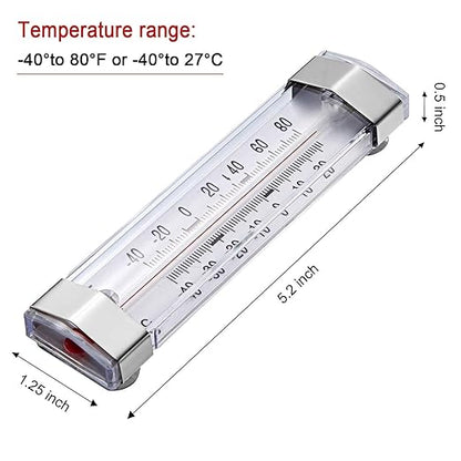 12 Pack Fridge Refrigerator Freezer Thermometer