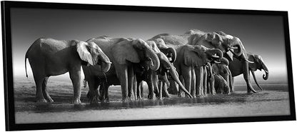 Americanflat 12x36 Picture Frame with Polished Plexiglass - Signature Collection - Gallery-Style Frames Made of Engineered Wood - Photo Frame for Wall Display - Black
