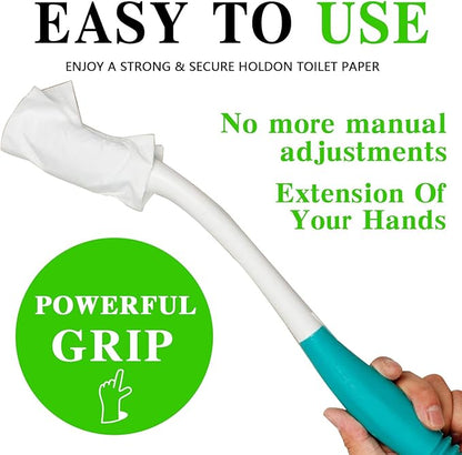 15" Long Reach Comfort Butt Wiper Tools,Wiping Wand Toilet Aid for Wiping,Handicap Assistance for Bottom, Personal Hygiene,Seniors,Surgery Recovery Handicap Accessories for Daily Living