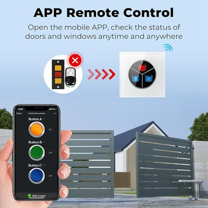Wireless Garage Door Opener Remote WiFi Switch Universal Controlled by Smartphone Wireless Automatic Garage Door Switch for Automatic Gate Opener