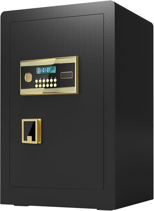 3.0 Cubic Feet Large Electronic Digital Security Safe with Hidden Code, Private Inner Cabinet, Fireproof & Waterproof Bag - Triple Access, Dual Alarm, Wall/Floor Mountable -for Home, Office & Hotel