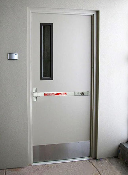 Dynasty Hardware Commercial Door Push Bar Panic Exit Device with Alarm Sprayed Aluminum