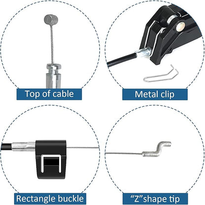 Recliner Replacement Parts with Pull Handle and Release Cable (1-Sets), Repair Recliner Mechanism Parts Compatible with Most Furniture of Recliner Sofa Couch Chair