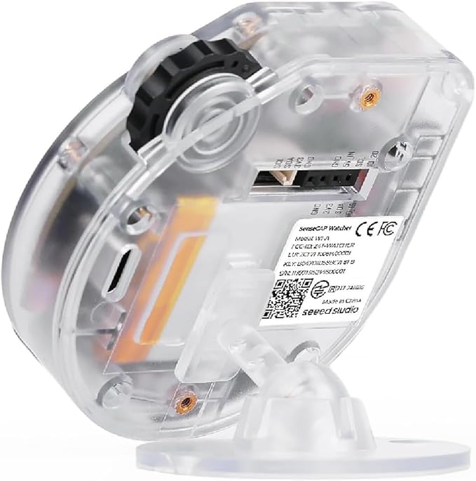 SenseCAP Watcher W1-A AI Agent with Clear Enclosure, ESP32S3 Processor, Microphone, Camera, Speaker, Voice Control