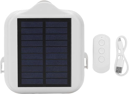 Solar Powered Smart Curtain Motor, APP Remote Control Automatic Curtain Opener Compatible with Roman Rod U Shape I Beam Tracks, with Voice Control for Home