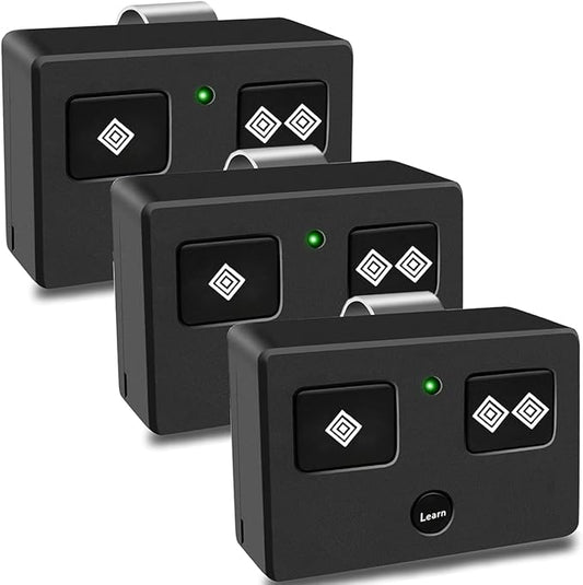 for Ghost Controls AXS1 AXP1 Remote Transmitter,5-Button Remote Transmitter for Automatic Gate Openers, Partymode, Compatible with Ghost Controls Single/Dual Control Opener Systems (AXP1 3Pack Black)