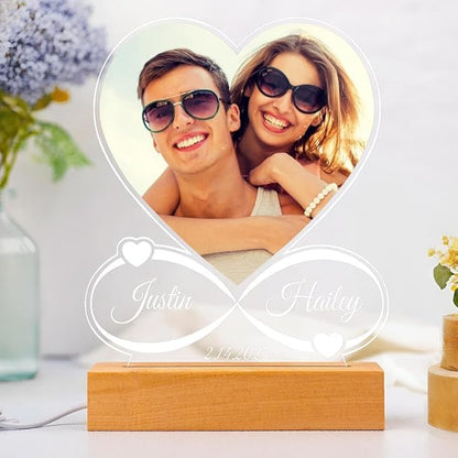 Custom Picture Frame, Customized Picture Frames, Custom Photo Frames, Personalized Photo Frame, Anniversary Valentines Day Gifts for Her Him Women Men Girlfriend Boyfriend Couple Mom Dad Family Pet