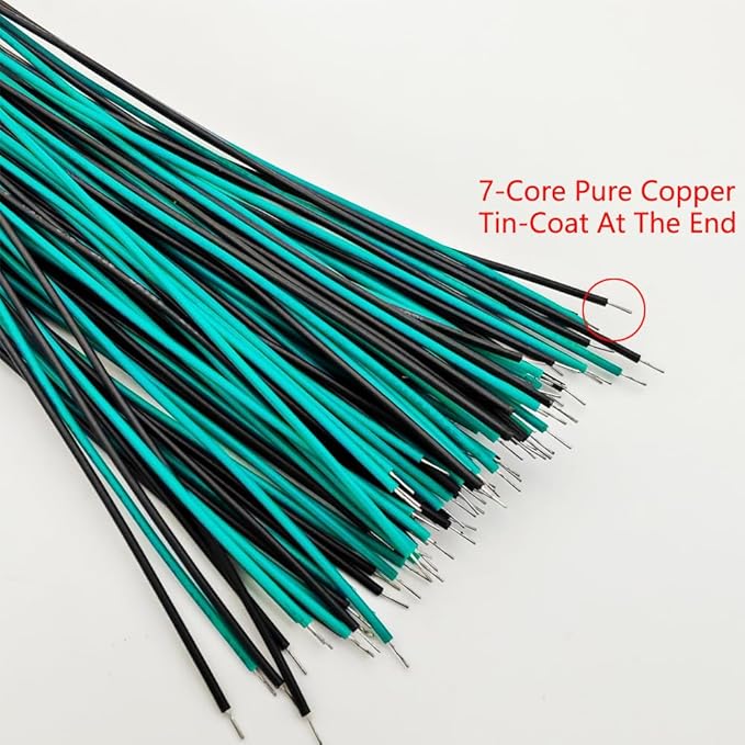 50pcs 110VAC 5mm Green LED Lights Emitting Diodes, Prewired 7.9 Inch V LED Light Diffused Colored Lens Small LED