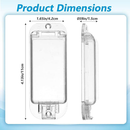 Light Switch Guard Cover 2 Pack Wall Switch Guard Child Proof Rocker Switches Plate Cover Keeps Lights or Switches from Being Accidentally Turned ON or OFF