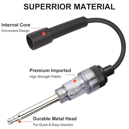2PCS Inline Spark Plug Tester, Light Lawnmower Engine Checker, 6-12 Volt Pick Up Coil/Armature Diagnostic Detector Tool for Automotive, Car, Lawnmower, Small & Big Internal/External Engines