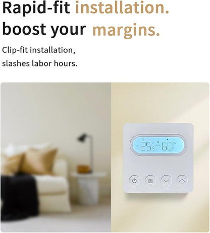 WALFRONT House Thermostat Intelligent Wall Thermostat for ZIGBEE Voice Control 7 Day Heating Plan Smart Room Heater for Water Floor Heating System