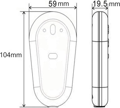Lift Chair Remote Replacement,2 Button Chair Lift Remote Control,5 Pin Plug Recliner Replacement Fixed Electric Sofa Recliner Lift Handle