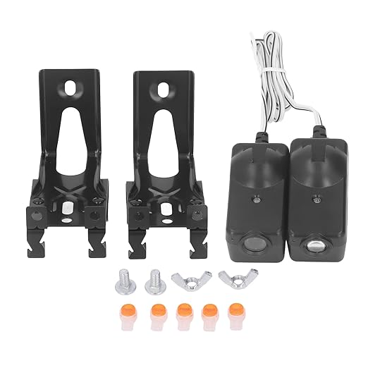 Garage Door Opener Safety Sensor Kit with Brackets Sensors, High Accuracy, Chamberlain, Sears, Raynor,