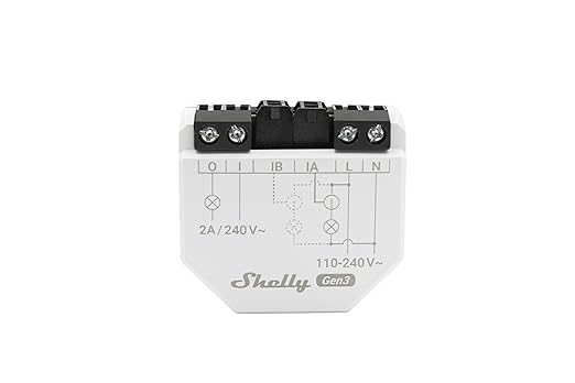 Shelly EM Gen3 + 50A Clamp | Wi-Fi-Operated Smart Energy Meter and Contactor Control Relay Switch | Home Automation | Works with Alexa & Google Home | iOS Android App | No Hub | Wide Integration