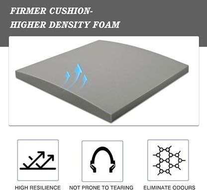 HAVARGO Couch Cushion Support High Density Foam 22X22X2.4 Inches Sofa Couch Supports for Sagging Cushions Light Grey 1Pc with Anti Slip Mesh Fabric