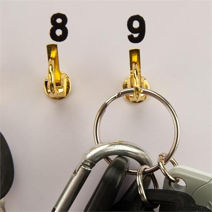 MICRO TEC Masonite Key Holder Wall Mount with 75 Spring-Lock Hooks 24" × 31-3/4" – Wall Mounted Key Organizer Board with Metal Trim and Handle – Dealership, Office, Garage Key Rack Cabinet - Pack of 1
