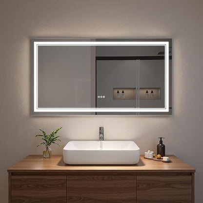 LED Bathroom Mirror with Lights, Wall Mirrors