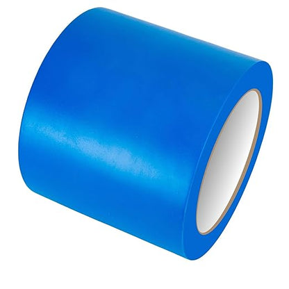 GTSE 4 inch x 108 ft Blue PVC Vinyl Floor Tape, Safety Marking Tape, 6 mil Thick, Suitable for Dance Floors, Gyms, Warehouses, Sports Facilities