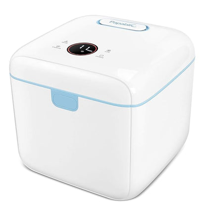 Papablic 4-in-1 UV Light Sanitizer | UV-Clean Sanitizing and Dryer Pro | UV Sanitizer Box with Dual UV-C Lamps for Babies & Whole Family | Large Capacity | Touch Control