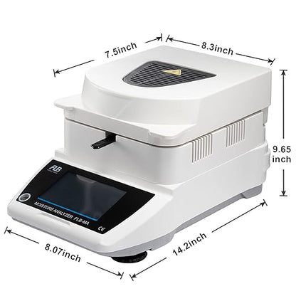 Moisture Analyzer Balances Meter 0.001g Readability, Touch Screen Lab Scale Balance, 120gx0.001grams, 110V