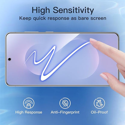 JETech Privacy Screen Protector for Samsung Galaxy S25 Edge with Camera Lens Protector, Anti-Spy Tempered Glass Film, Fingerprint ID Compatible, 2-Pack Each