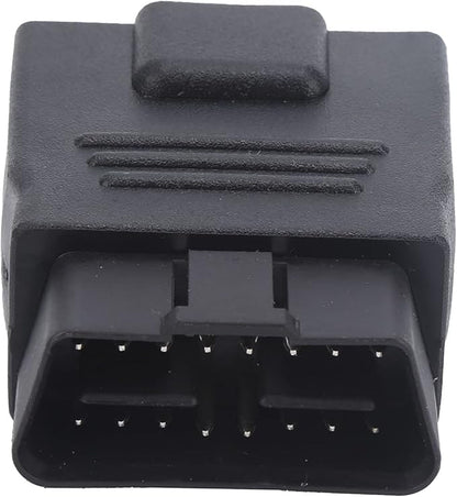 16Pin OBD2 Plug Adapter Male to Female, Universal OBD2 Connector, ABS Plastic Diagnostic Line Plug with Full Power, Car Accessory for Fault Check and Code Reader