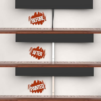 157in Cord Hider for 1-2 Wire, Self Adhesive One-Cord Channel Cable Concealer, Paintable Cable Covers for TV Cords on Wall, Cable Raceway Kit for Extension Cord, Ethernet Cables, Speaker Wires