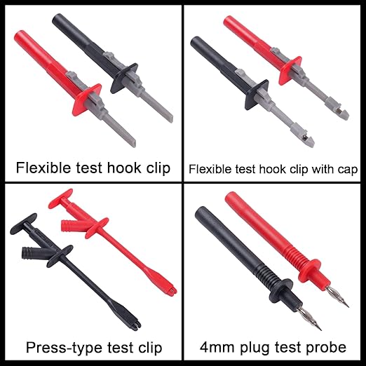 105 Piece Automotive Circuit Test Lead Kit, Multimeter Test Lead Kit, Including Upgraded Puncture Probes、Meter Hanging Kit Etc., Applicable to Automotive Electronic Circuit Fault Diagnosis