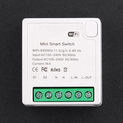 TUYA MiNi 16A Smart Switch Non-Metered Version Smart Wifi Switch Voice Control Home Automation Light Relay Module