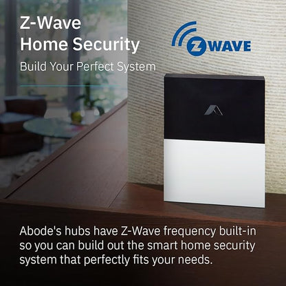 Abode 8 Piece Wireless Smart Security System - Works with Apple HomeKit, Z-Wave and Zigbee Devices - Expandable to Protect Your Whole Home - Easy DIY Installation - Optional Professional Monitoring