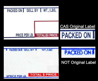 VisionTechShop LST-8000 Printing Scale Label, 58 x 30 mm, Non-UPC, 12 Rolls Per Case