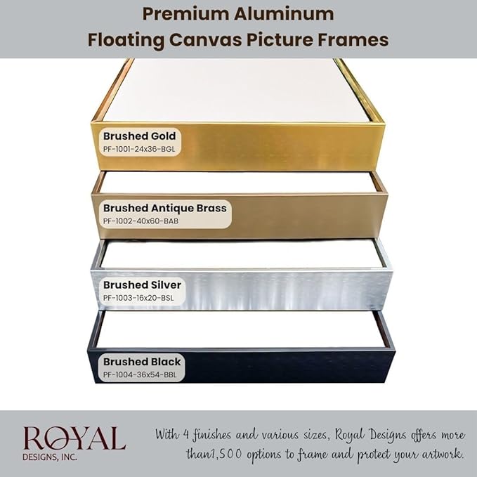 Royal Designs, Inc. Cordless Remote Control LED Picture Light, Dimmable with Timer Function, Brushed Nickel, 10.75 Inches