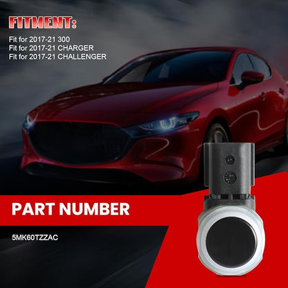 5MK60TZZAC 4pcs Park Assist Sensor for 2017-21 300 Charger Challenger Reverse Backup Parking Sensor