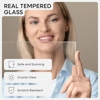 Homeforia 20x28 Picture Frame Wood, High End Natural Oak 20 x 28 Light Wooden Poster Frame with Mat 14 by 22, 20x28 Frames Matted to 14x22 Photo, 28by20 Thin Frames, Tempered Glass, Wall Kit, Set of 1